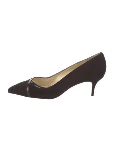 Pre-owned Sarah Flint Suede Pumps In Brown