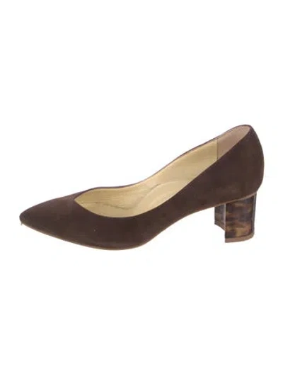 Pre-owned Sarah Flint Suede Pumps In Brown