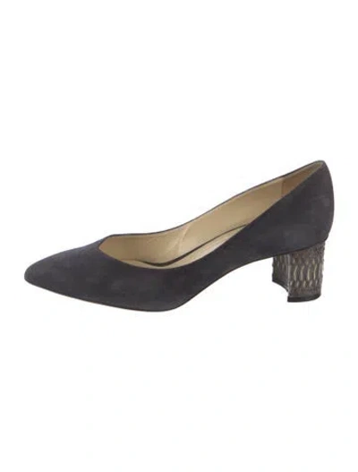 Pre-owned Sarah Flint Suede Pumps In Gray