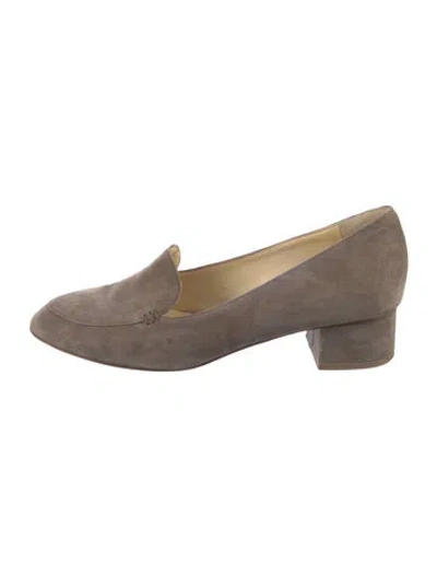 Pre-owned Sarah Flint Suede Pumps In Gray