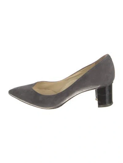 Pre-owned Sarah Flint Suede Pumps In Gray