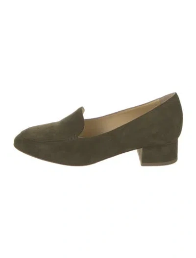Pre-owned Sarah Flint Suede Pumps In Green