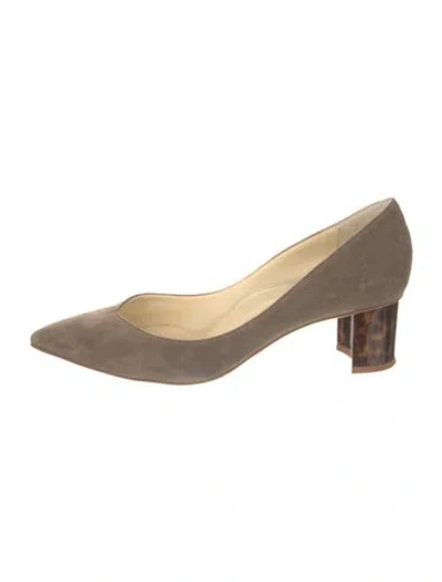 Pre-owned Sarah Flint Suede Pumps In Neutral