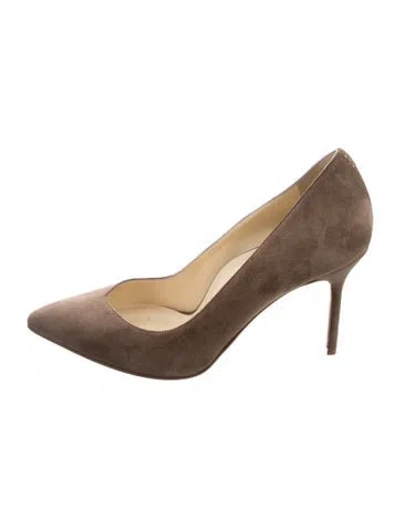 Pre-owned Sarah Flint Suede Pumps In Neutrals