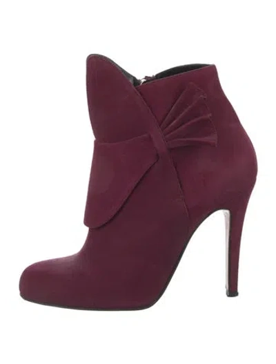 Pre-owned Sarah Flint Suede Pumps In Purple
