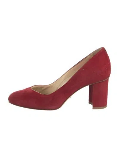 Pre-owned Sarah Flint Suede Pumps In Red