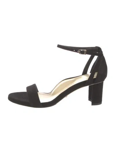Pre-owned Sarah Flint Suede Sandals In Black