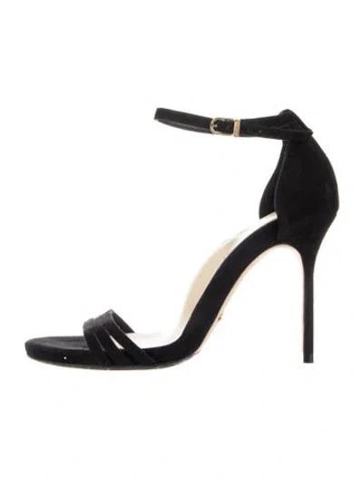 Pre-owned Sarah Flint Suede Sandals In Black