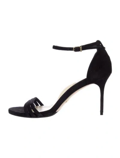 Pre-owned Sarah Flint Suede Sandals In Blue