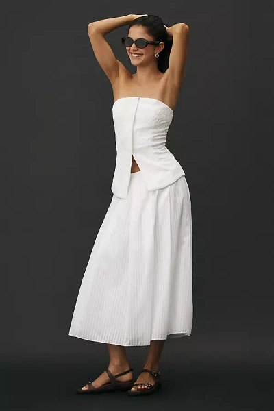Sarah Hann Textured Vest Top In White