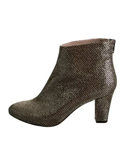 Pre-owned Sarah Jessica Parker Glitter Boots In Brown