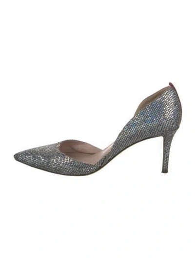 Pre-owned Sarah Jessica Parker Glitter D'orsay Pumps