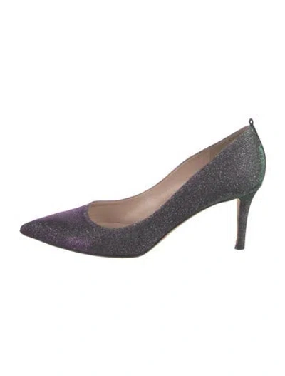 Pre-owned Sarah Jessica Parker Glitter Glitter Accents Pumps