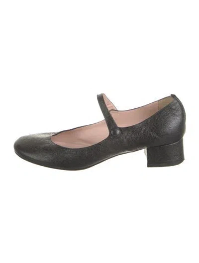 Pre-owned Sarah Jessica Parker Glitter Mary Jane Flats In Multi
