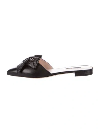 Pre-owned Sarah Jessica Parker Leather Mules W/ Tags In Transparent