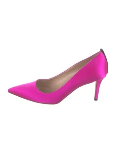 Pre-owned Sarah Jessica Parker Satin Pumps In Pink