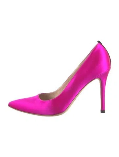 Pre-owned Sarah Jessica Parker Satin Pumps In Pink