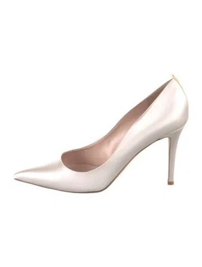 Pre-owned Sarah Jessica Parker Satin Pumps W/ Tags In White