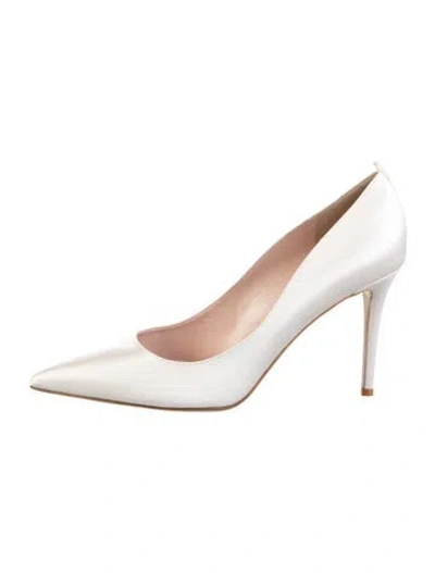 Pre-owned Sarah Jessica Parker Satin Pumps In White