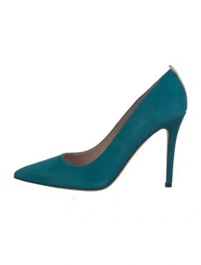 Pre-owned Sarah Jessica Parker Suede Pumps In Blue