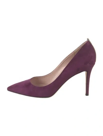 Pre-owned Sarah Jessica Parker Suede Pumps W/ Tags In Purple