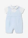Sarah Louise Baby Boys Smocked Romper In Blue