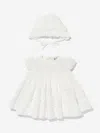 Sarah Louise Baby Girls Dress And Bonnet In White
