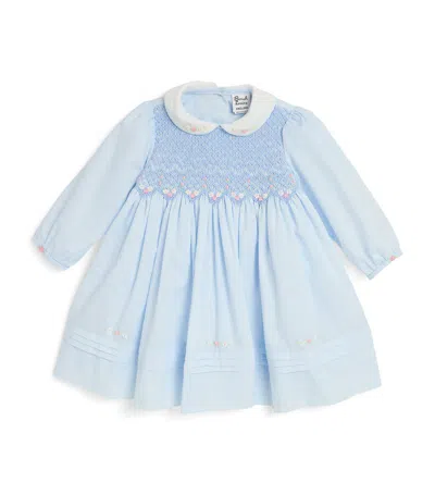 SARAH LOUISE COTTON-BLEND EMBROIDERED DRESS (6-18 MONTHS)