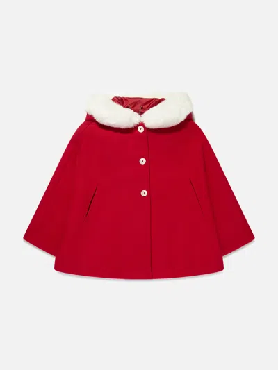 Sarah Louise Babies' Girls Cape In Red