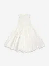 Sarah Louise Floral-lace Full-skirt Dress In Ivory