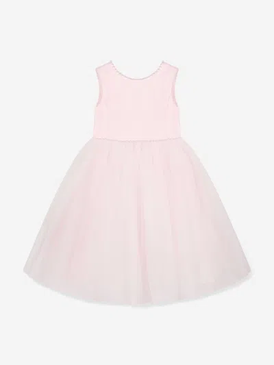 Sarah Louise Babies' Girls Ceremonial Ballerina Length Dress In Pink