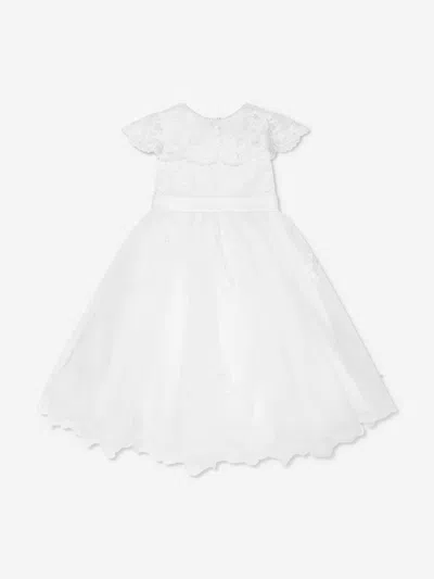 Sarah Louise Babies' Girls Ceremonial Ballerina Length Dress In White