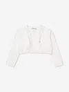 Sarah Louise Girls Frilly Bolero In Ivory