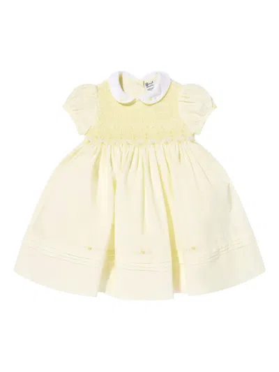 Sarah Louise Kids' Peter-pan Collar Dress In Yellow