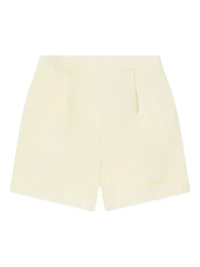 Sarah Louise Pleated Shorts Set In White
