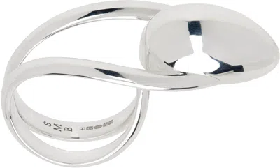 Sarah Madeleine Bru Silver À Cheval Ring In Sterling Silver