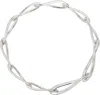 Sarah Madeleine Bru Silver Arum Necklace In Sterling Silver