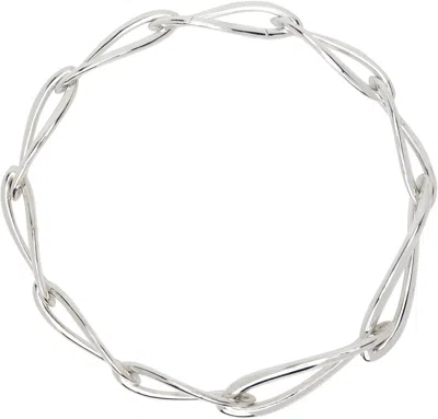 Sarah Madeleine Bru Silver Arum Necklace In Sterling Silver