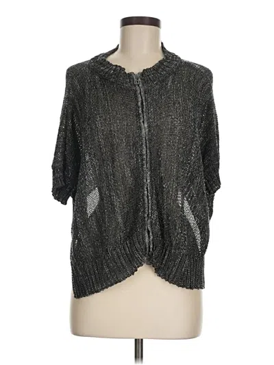 Pre-owned Sarah Pacini Cardigan Sweater In Gray