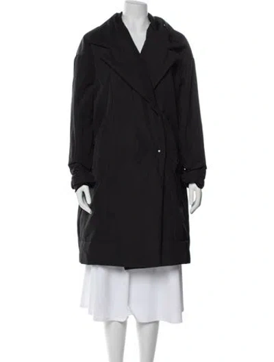Pre-owned Sarah Pacini Coat In Black