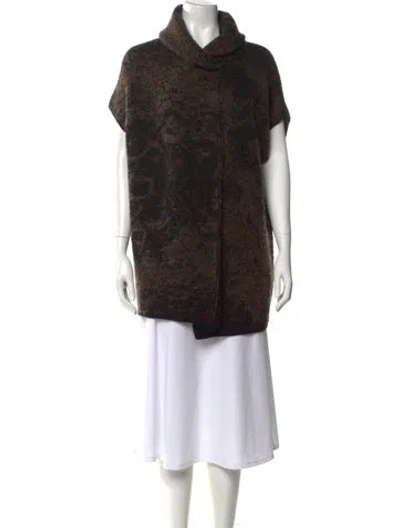 Pre-owned Sarah Pacini Cowl Neck Sweater In Multi