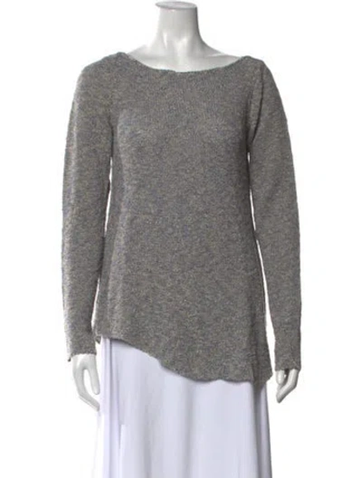 Pre-owned Sarah Pacini Crew Neck Sweater In Grey
