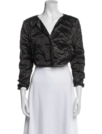 Pre-owned Sarah Pacini Evening Jacket In Black