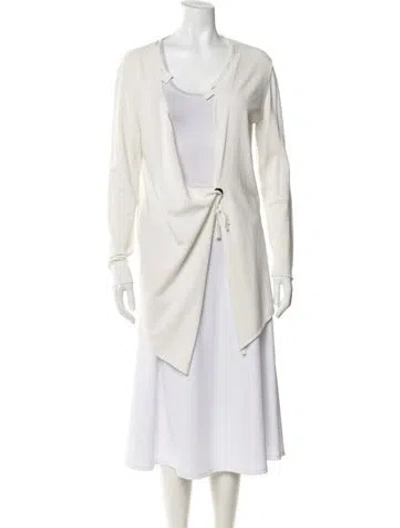 Pre-owned Sarah Pacini Jacket In White