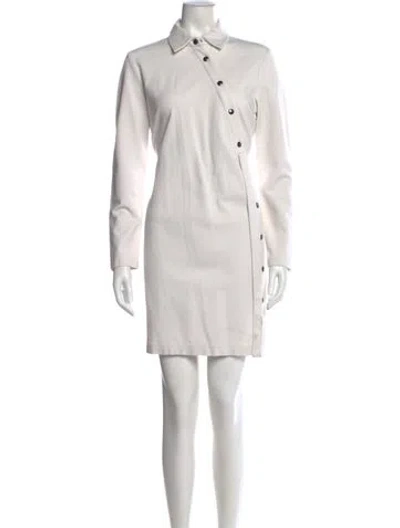 Pre-owned Sarah Pacini Mini Dress In Neutral