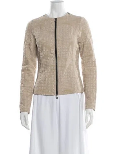 Pre-owned Sarah Pacini Patterned Jacket In Neutral