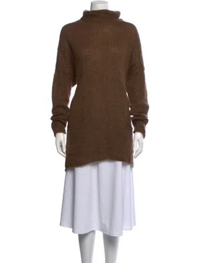 Pre-owned Sarah Pacini Turtleneck Sweater In Brown
