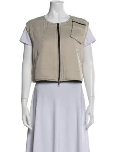 Pre-owned Sarah Pacini Vest W/ Tags In Neutrals