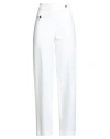 Sarah Pacini Woman Pants Ivory Size 2 Modal, Polyamide, Elastane In White