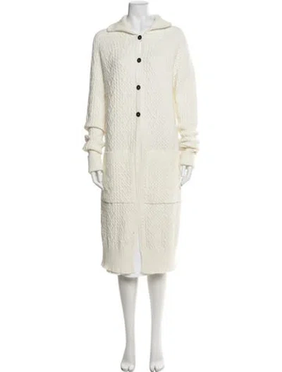 Pre-owned Sarah Pacini Wool Sweater In White